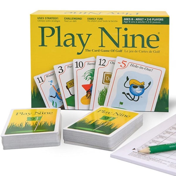 Spil kortspillet med ni familier, parrets bedste strategispil, det sjove aftenspil for børn, teenagere og voksne