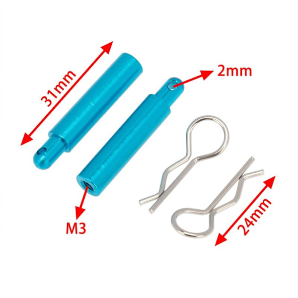 2 st metallbatteriplatta monteringsfäste för TT01 TT-01 1/10 RC biluppgradering
