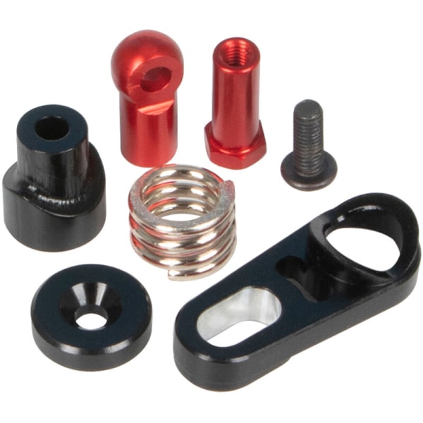 25T Aluminiumlegering Servoarm Höjd Styrlänk Del för RC Bil 1/6 AXIAL SCX6 1/10 SCX10 III, Svart