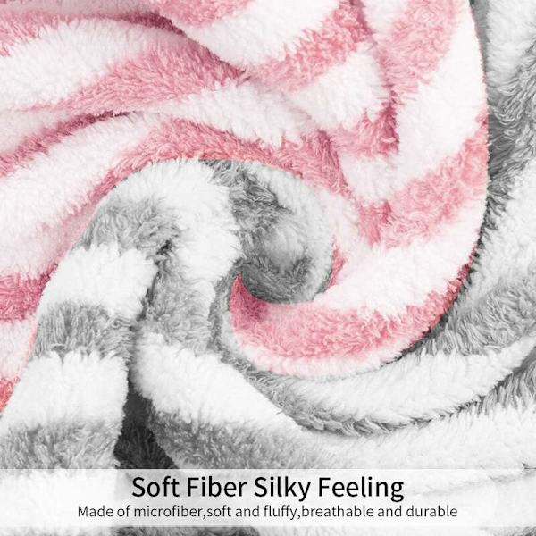 2-pack mikrofiberhårhandduk för kvinnor, superabsorberande, snabbtorkande turban för bad och dusch