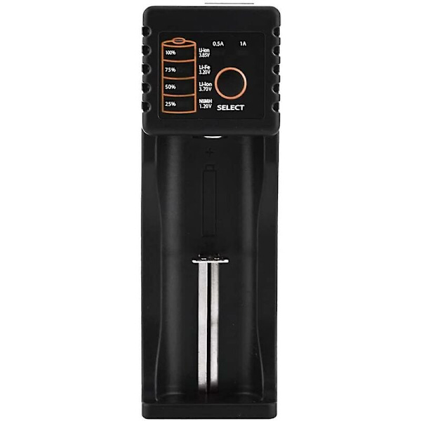 18650 Batteriladdare, Universell Batteriladdare, Intelligent Laddare, Liitokala Lii-100 Mini USB Multifunktionsladdare 1.2V/3.7V/3V/3.85V, Kompatib