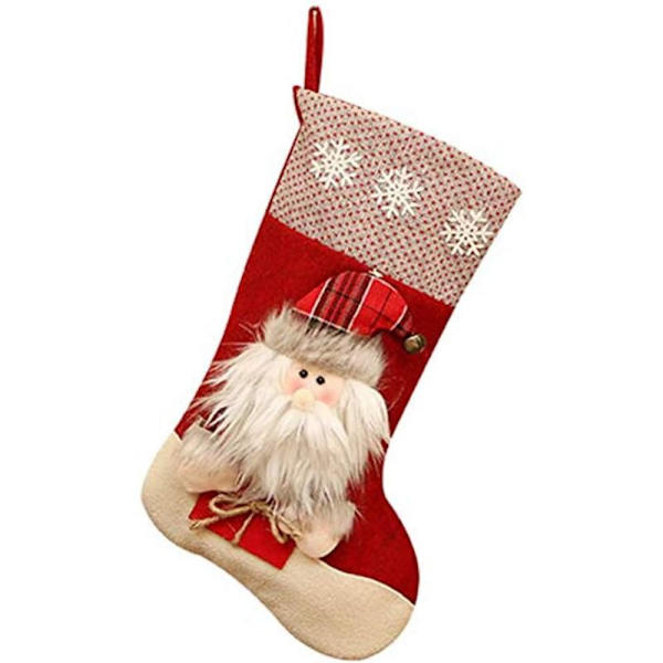 Julstrumpa Hängande Julklappspåse för Chokladkex Godis