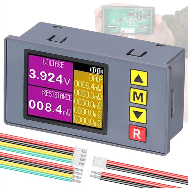 TS457 Intern Resistens Tester AC Spænding Professionel 4-Lednings Voltmeter Intern Testenhed, A