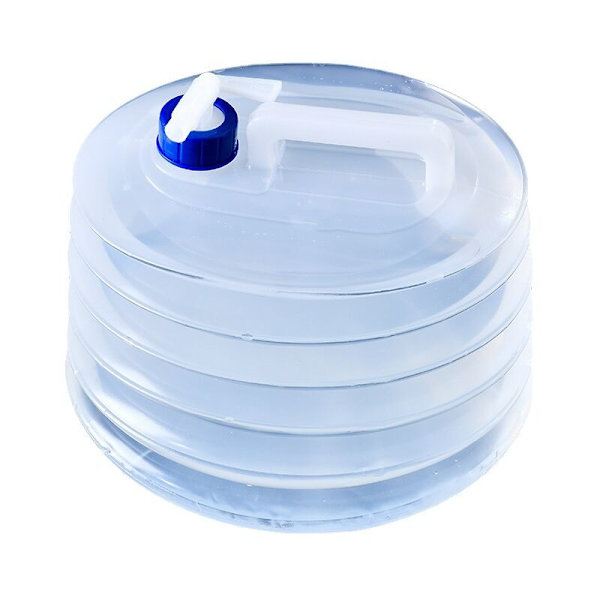 Hopfällbar Hink Outdoor Hink Camping Hink Stor Kapacitet Bärbar Vattenförvaringshink Bärbar Kranhink (5L)