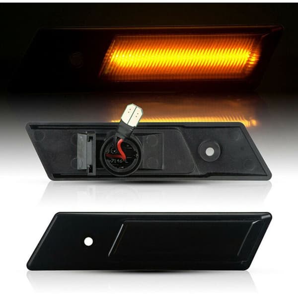 4x Side Blinklys for 3 5 7 Series E32 E34 E36 1990-1996 LED Sekvensiell Dynamisk Indikatorlampe