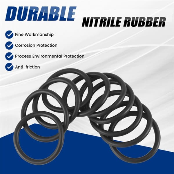 10 stk. Sorte Nitrilgummi O-ringer 40mm Ytre Diameter 4mm Tykkelse