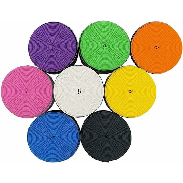 Racketgreb, Anti-Slip Absorberende Racketgreb, til Tennis, Fiskeri, Badminton, Squash (8 stk)
