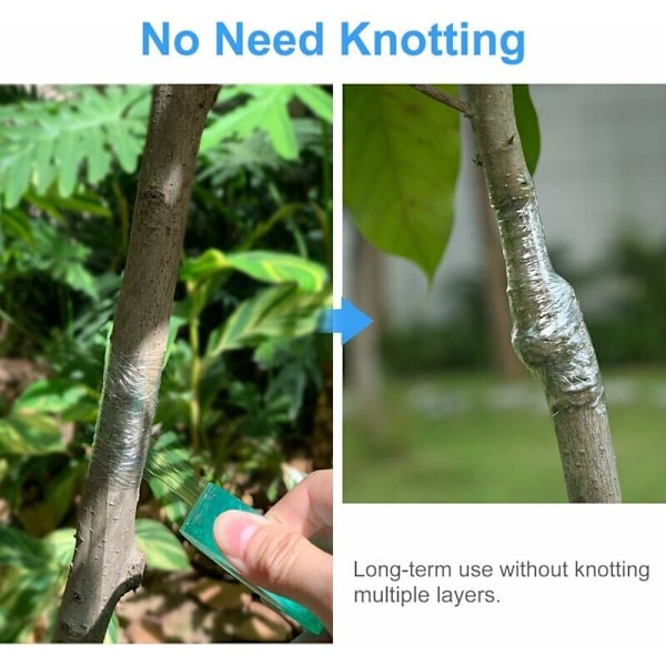 Ympningstejp, 2 stycken 2cm100M Ympningstejp, Plantskola Ympnings Stretchtejp Självhäftande Biologiskt Nedbrytbar, Ympningstejp Säker och Miljövänlig