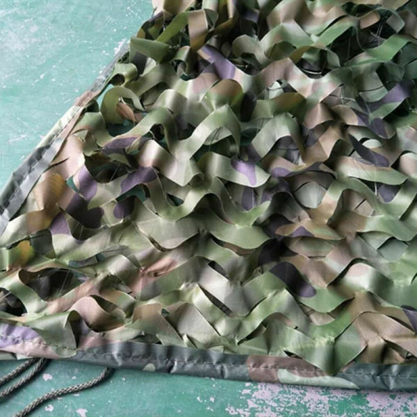 Camouflage solsejl beskyttelsesnet til udendørs camping 56m