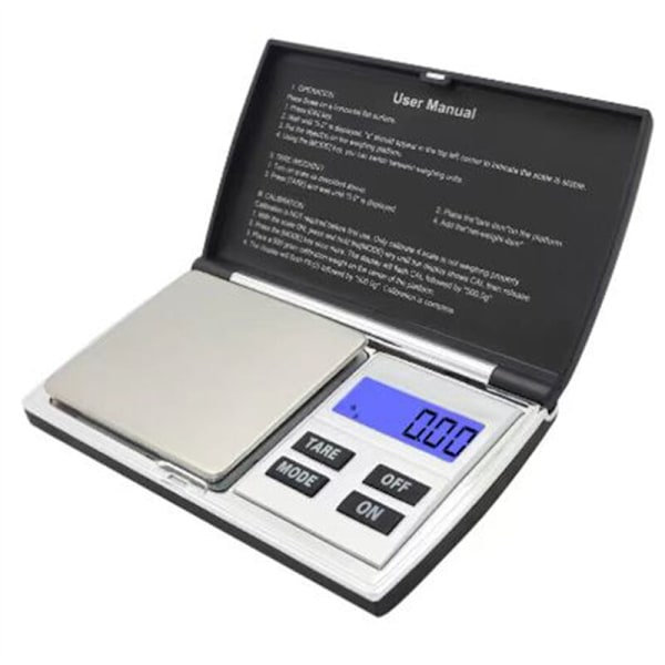 500G 0,1G Digital Kjøkkenvekt eller Gramvekt LCD Lommevekt Elektroniske Vekter