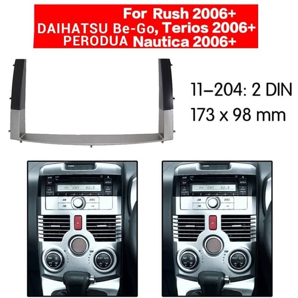 2 Din Bilradio Kontroll Stereo Dash Ram Ram för Rush/ Be-Go, / 2011
