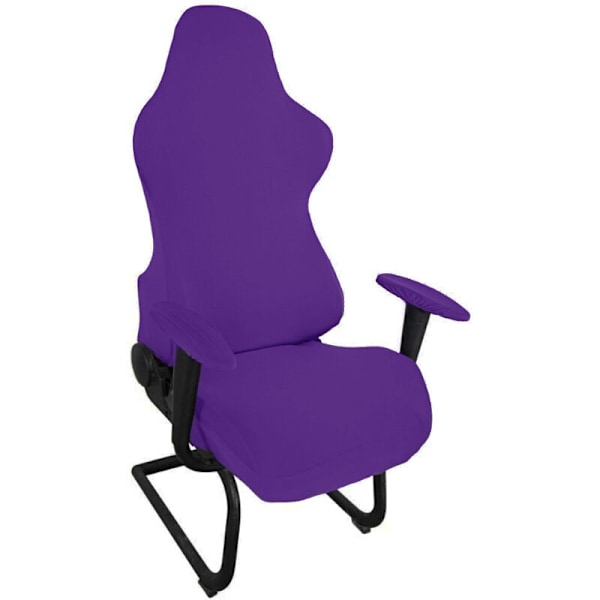 Gamingstolöverdrag, Ergonomiska och Elastiska, Stretch, för Kontor, Datorspelstol, Kontorsstol (Mörk Lila)