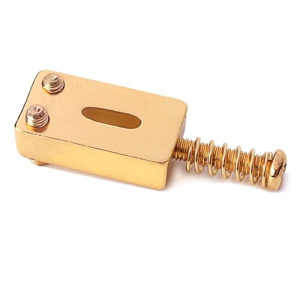 Gitarbro Rectangular for Elektrisk Strat Tele Utskifting, Gull (Pakke med 18)