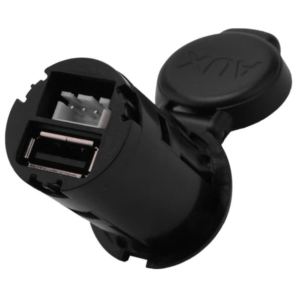 2X Bil AUX USB Interface Adapter Hjælpestrømstik 96647952XT 96671143XT
