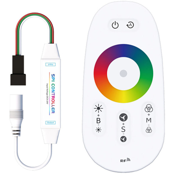 LED-kontroller Mini Symphony 2.4G trådlös full press 433 RF fjärrkontroll LED-kontroller Marquee dimmer (RGB)