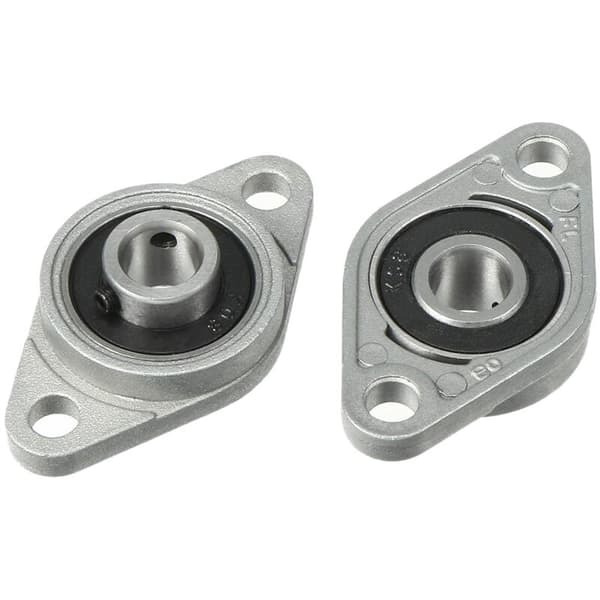 4 stk Kfl08 putelager 8mm hulldiameter sinklegering rombisk lagerflens for CNC