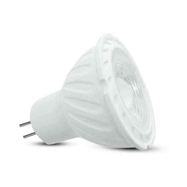 Pakke med 2 5W LED-pærer, MR16 Spotlight Chip 3000K 12V Varmt Hvit