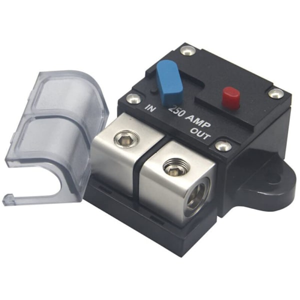 250A Afbryder Trolling Motor Bil Auto Båd Cykel Stereo Audio Sikringsholder Inverter