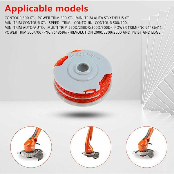 Reserve Spole til Contour Mini Trim, Multi Trim, Power Trim og Revolution 1,5 mm Brush Cutter
