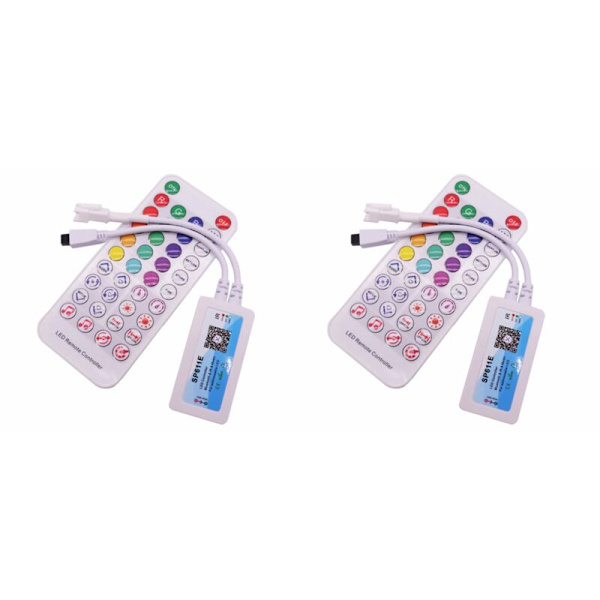 2X SP611E Smart Bluetooth RGB Musikcontroller til WS2812B SK6812 WS2811 LED-strimler