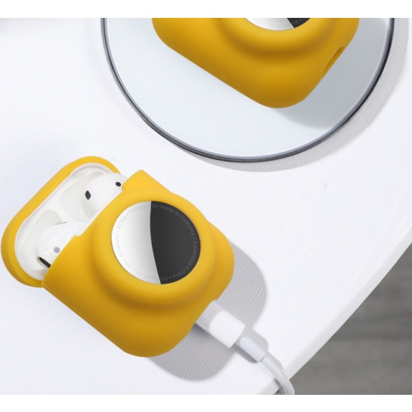 Katonesto Apple Bluetooth -kuulokkeiden cover , joka soveltuu ensimmäisen ja toisen sukupolven airpodeihin (keskyönsininen)