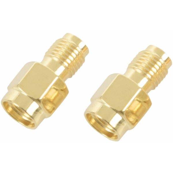 2 stk. SMA til RP-SMA han RF koaksialadapter