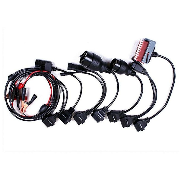 OBD2-kablar komplett set 8 st bilkablar för bil för VD TCS CDP Pro Plus bilkabel diagnostiskt verktyg gränssnitt OBD II skannerkabel