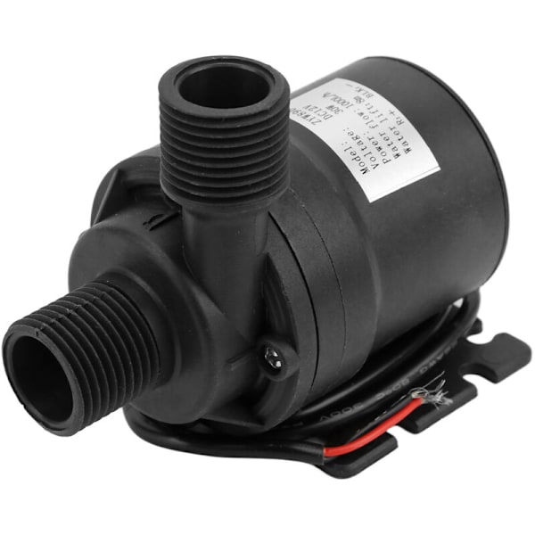 Harjaton vesipumppu DC12V, matala melu, nostoa 8m, 30W, kotikuljetusjärjestelmille