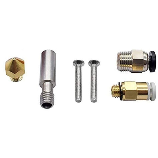 MK8 3D-skrivarhuvud-kit, extruder, 0,4 mm munstyckesats, 24 V 40 W extruderhuvud för 3D-skrivare 3