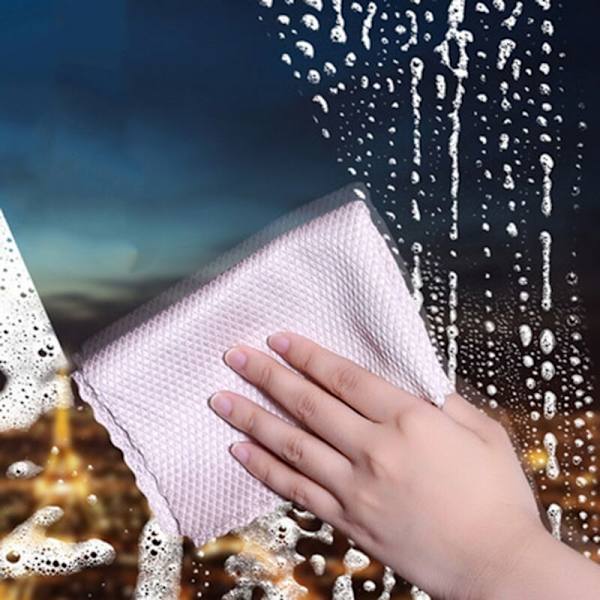 Mikrofiber Glas Rengøringsklude Fnugfri Klude til Polering Opvask Vinduer Bilspejle - Pakke med 20
