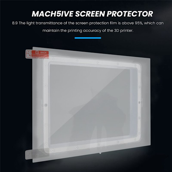 10 kpl LCD-hartsi 3D-tulostimen näytönsuojaa, näytönsuojat/S, Mono