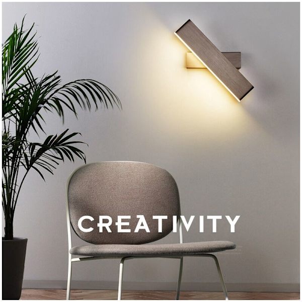 LED vegglampe belysning 10W nattlys 3000K roterbar justerbar opp og ned for soverom, hvit