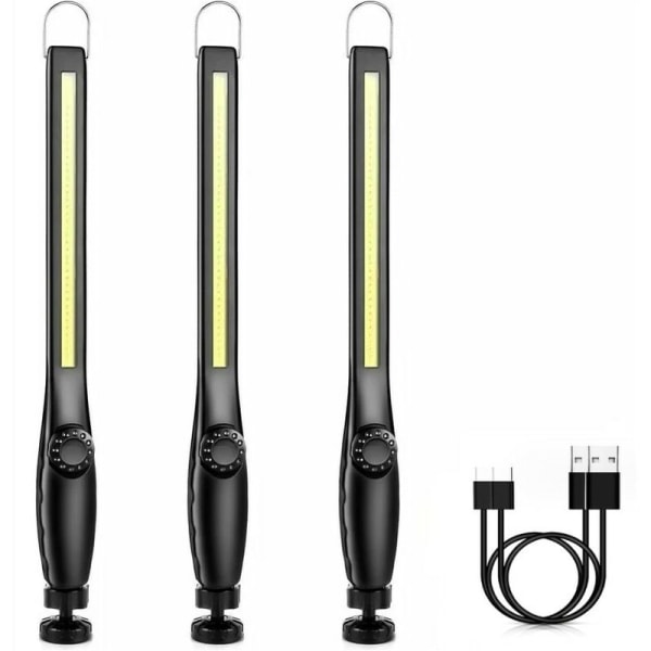 LED Walking Light Mekaniker Genopladelig Byggeplads Værkstedslampe Magnetisk garagelampe Kraftig genopladelig bærbar LED-magnet Arbejdslampe [3