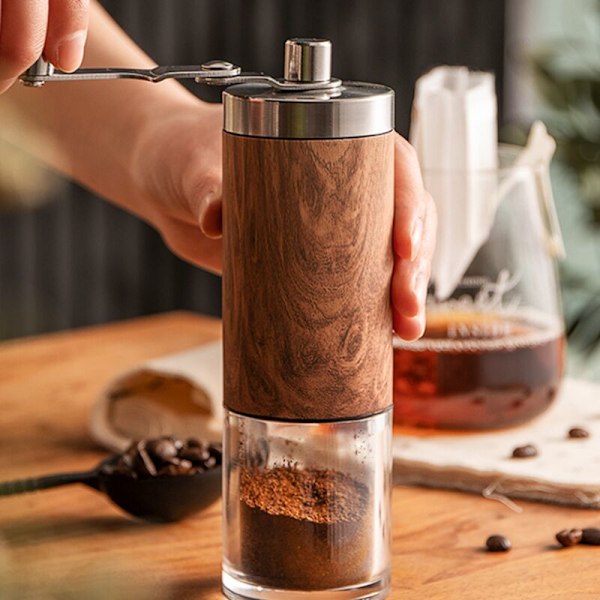 Manuell kaffekvern i rustfritt stål med keramisk håndkvern for Aeropress, dryppkaffe, espresso, fransk presse, tyrkisk brygg, kaffegave, Cof