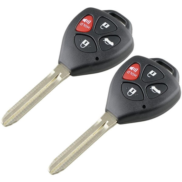 2 x Bilfjärrkontroll Nyckel Skal för 2007 2008 2009 2010 2011