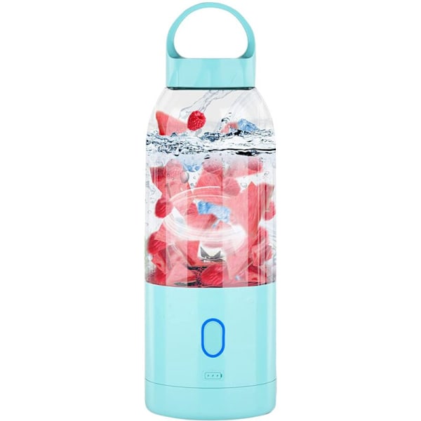 Bærbar Elektrisk Blender, USB Opladbar, til Shakes og Smoothies med Seks Blade Udendørs Sport Rejse Blanding