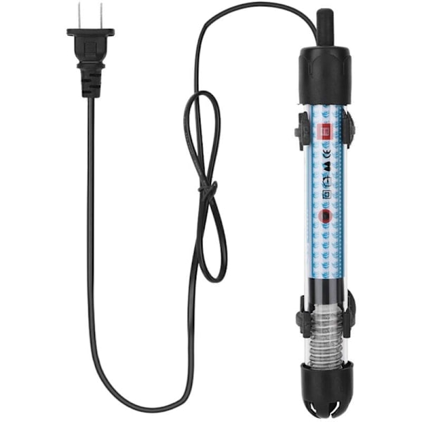 25W 50W 100W Akvarievarmer, Nedsænkelig Glasvarmer til Fisketank og Skildpadder (25W) - RWAquarium Heater..