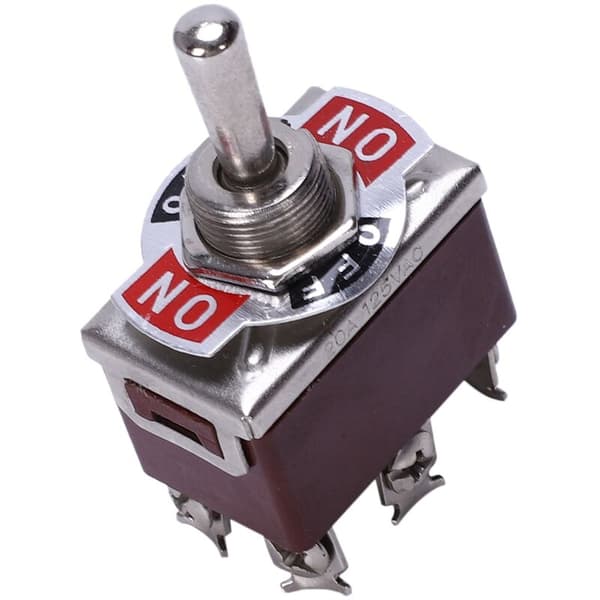 AC 250V/15A 125V/20A ON/OFF/ON 3 Position DPDT Momentary Toggle Switch