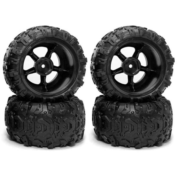 4 st gummihjulsdäck till 9300 9310 PXtoy 9300 9302 9303 9304 1/18 RC bil reservdelar tillbehör