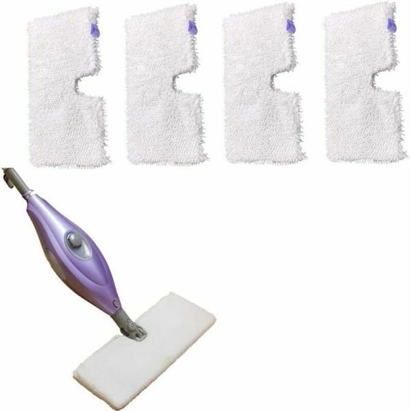 4 kpl Mikrokuitu Vaihtopyyhkeitä Kotikäyttöön Shark Steam Mop -höyrymopille S3500 S3550 S3901 S3601 S3501 -sarjoille