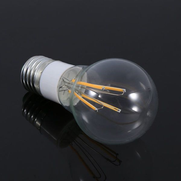 12V E27 COB LED Filament Pære, 360 Graders Dæmpbar Lys, Ny (4W Varmt Hvid)