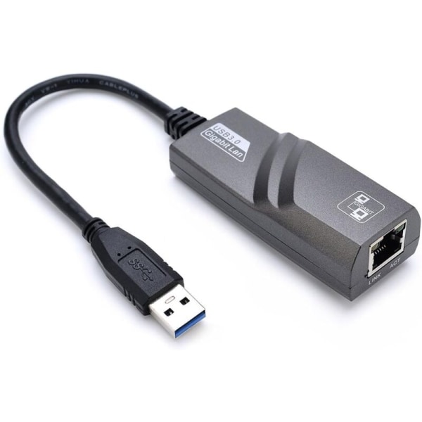 Kampanje, Nettverksadapter USB 3.0 til RJ45 Gigabit Ethernet USB-nettverk på 1000 Mbps Kompatibel med Windows 10/8.1/8/7/Vista/XP, Mac OS 10.6 og ab