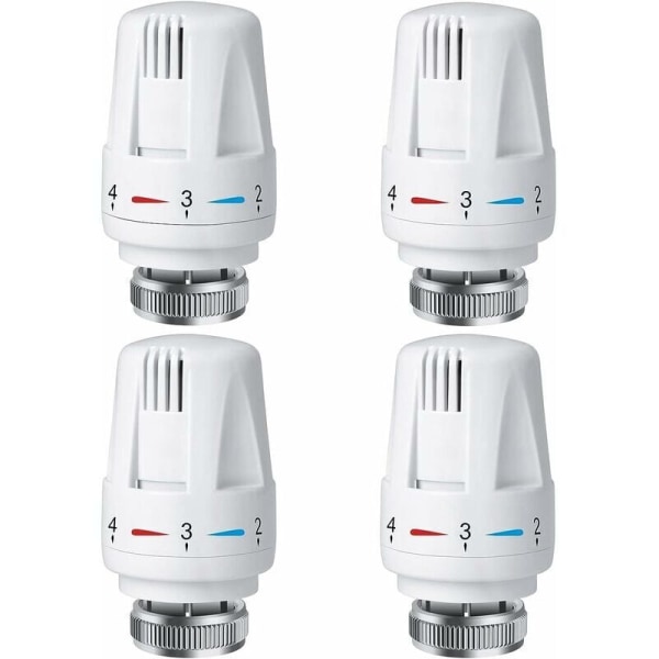 4 kpl termostaattista patteriventtiiliä, termostaattinen patteriventtiili TRV M30 x 1,5, termostaattinen patteriventtiili, patteriventtiilit lämmitysjärjestelmää varten f