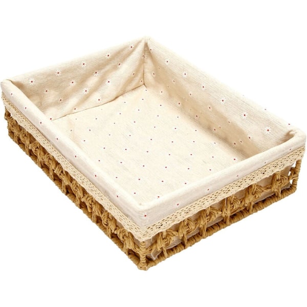 Rattan Storage Basket Key Storage Box Desktop Computer Rag Debris Storage Box, ,