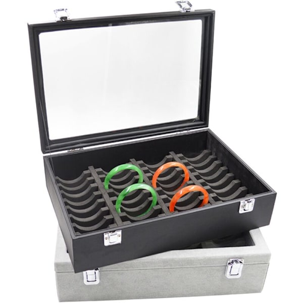 Nya 40 st Armbandshållare Display Stativ Ornament Galler Showcase Klocka Display Förvaring Organizer Svart