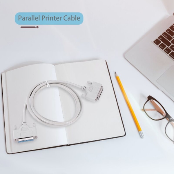 25 Pin DB25 Parallel Han til DB25 M-F Printerkabel 1.5M Computerkabel Printerforlængerkabel 25 Pin