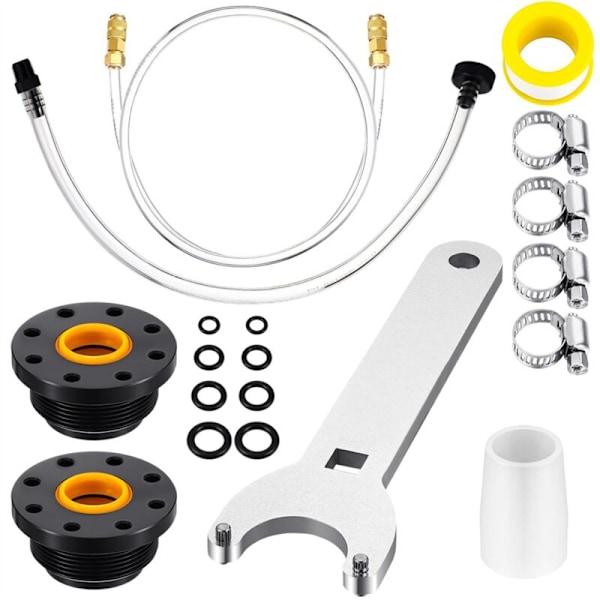 19-osainen hydraulinen ohjausilmausletkun täyttöletkusarjan siltaputkisarja ja tiiviste tappiavaimella HC5340, HC5341, HC5342