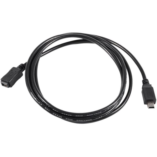 1,5M Mini Usb B 5-polig hane A förlängningskabel sladdadapter svart
