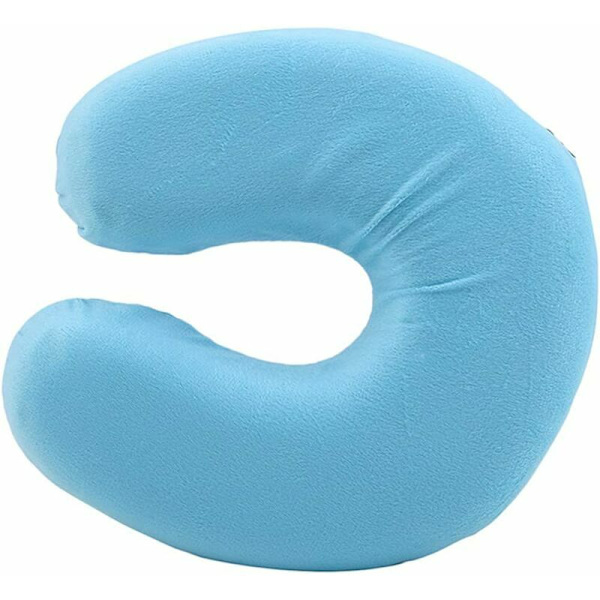 Memory Foam Pude U-formet Hovedstøtte Cervikal Pude Skulder Nakke Massage Støtte Tilbehør Rejsepude. Himmelblå, Sunny
