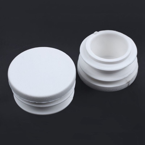 4 st 19 mm diameter plaständlock plugg rör slang insatser plugg vit